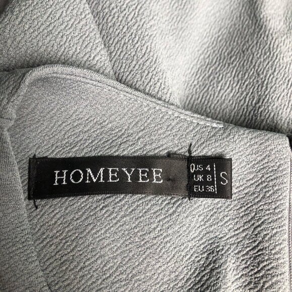 Homeyee Dress Womens Size Small Gray Sleeveless Lace Waist Stretch A-Line - Picture 5 of 7